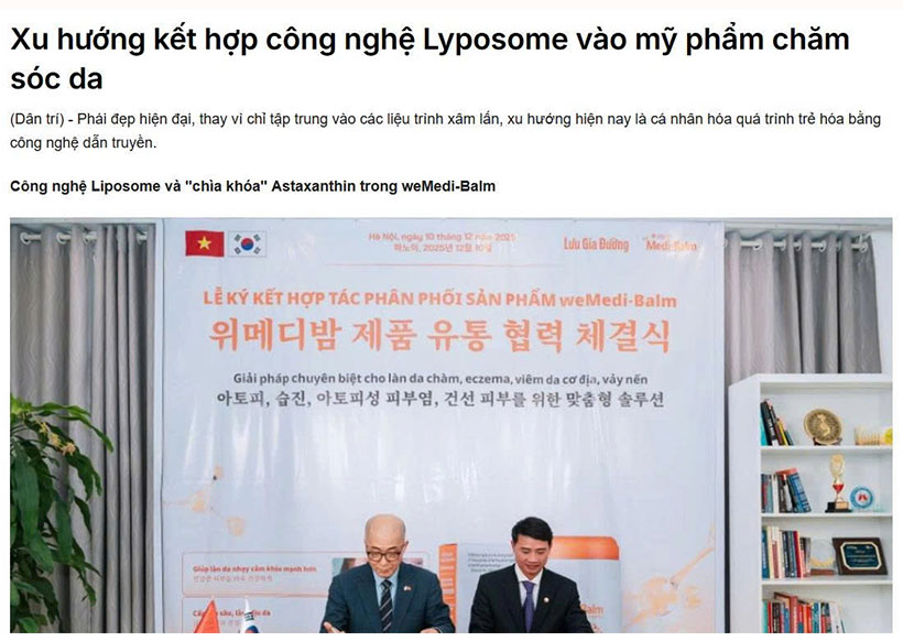 Xu hướng kết hợp công nghệ Lyposome vào mỹ phẩm chăm sóc da